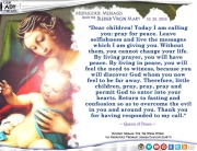 Medjugorje Message from the Blessed Virgin Mary, October 25, 2016