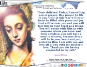 Medjugorje Message from the Blessed Virgin Mary, September 25, 2016